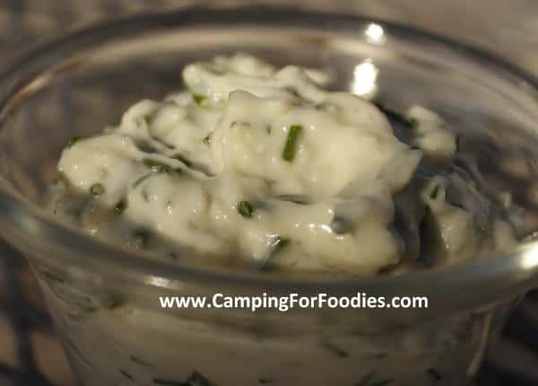 Blue Cheese and Chive Mayo camp recipes Camping For Foodies