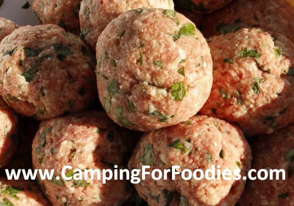 Meatballs from Camping For Foodies for these Drunken Meatballs Over Spaghetti