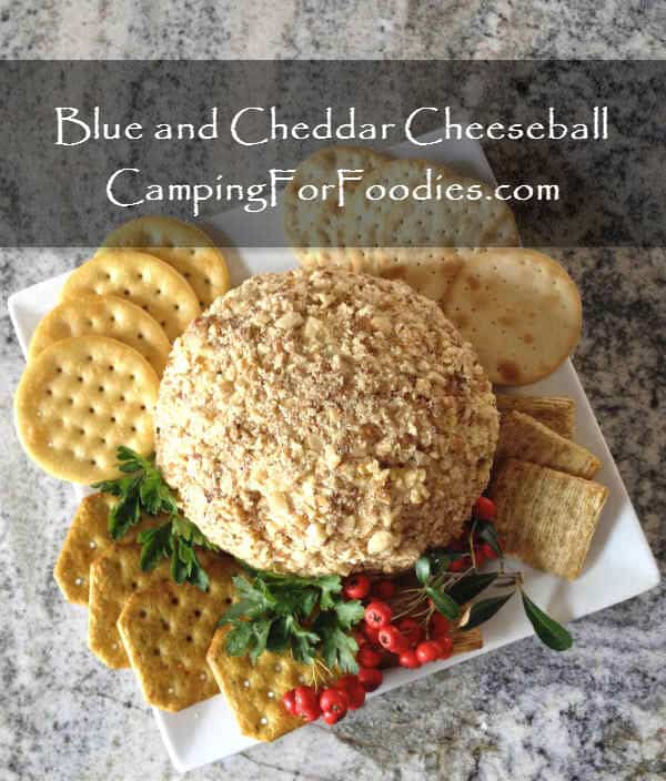 Blue and Cheddar Cheeseball Camping For Foodies .com