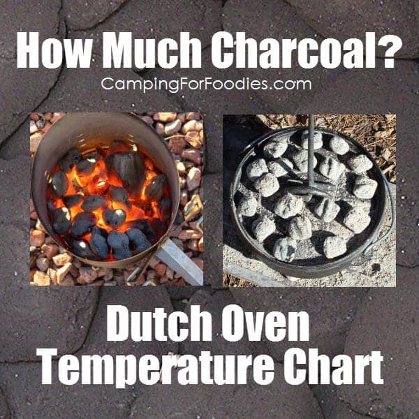 Dutch Oven Coal Chart