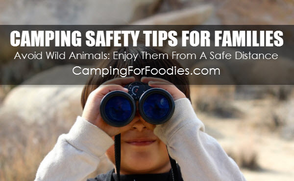 Avoid Wild Animals - Enjoy Them From A Safe Distance - Camping Safety Tips For Families Who RV And Tent Camp - Camping For Foodies .com