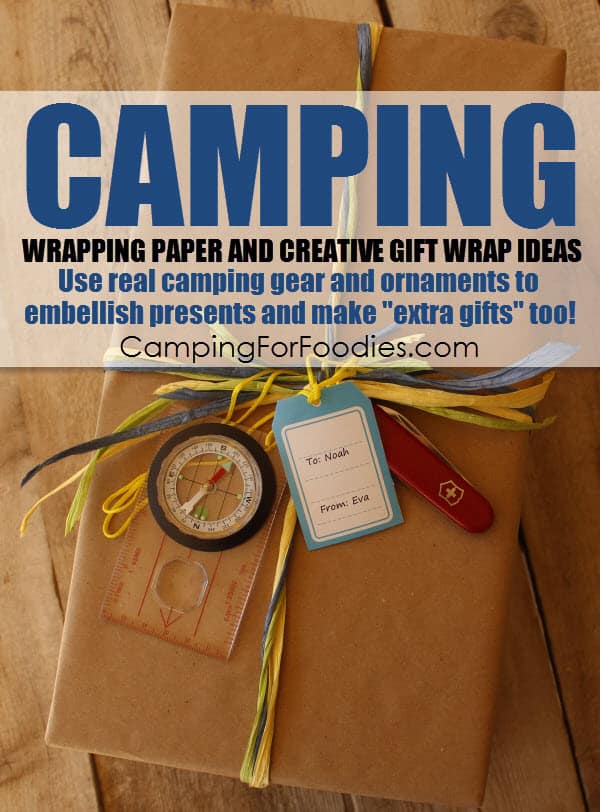 Cool Camping Wrapping Paper And Creative Gift Wrap Ideas - Camping For Foodies .com