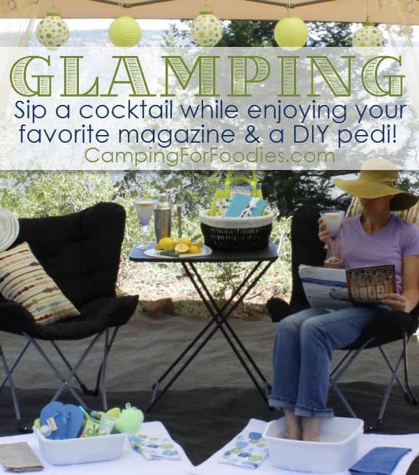 Bar And Kitchen Glamping Accessories DIY Glam Camping Ideas And Tips And Cute Glamping Accessories For Do It Yourself RV And Tent Glamping, Glamping Gifts, Fun Gear And Gifts For Glampers, Awesome Decor, Furniture, Lights, Decorations, Camping Hacks And Products To Add To Your DIY Glamping Kit By CampingForFoodies.