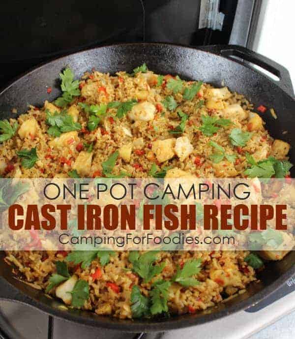 One Pot Camping Cast Iron Fish Recipe - Camping For Foodies .com