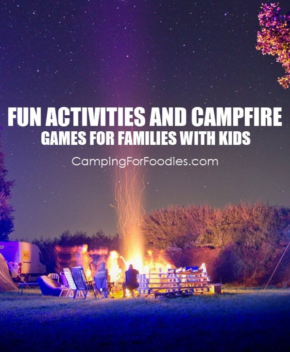 You’ll never have to hear “I’m bored” again! These campfire activities for families with kids include way more than just roasting marshmallows! These 10 fun campfire ideas and games will keep kids of all ages begging for another family camping trip! | campfire activities families with kids, campfire games families with kids, campfire ideas for kids and families