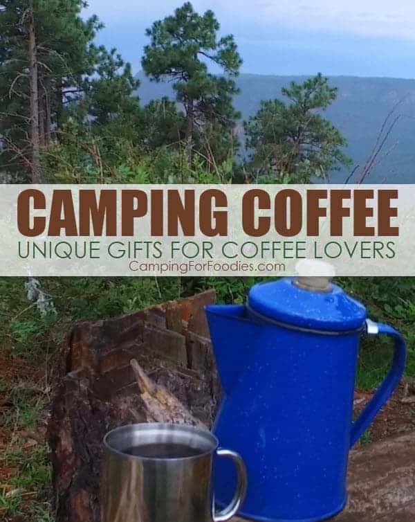 The Best Camping Coffee Gadgets Make Unique Gifts For Coffee Lovers Who Camp By CampingForFoodies. Our hand-selected unique camping gifts ideas are perfect for java drinkers. Who knew you could make espresso in the wild? You can with these camping gifts ideas fun for coffeehouse inspired creations as well as the popular, dark and rich cowboy best camping coffee!