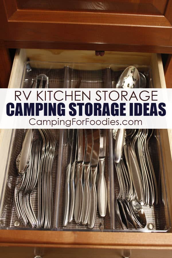 Camping Storage Ideas RV Kitchen Storage by CampingForFoodies