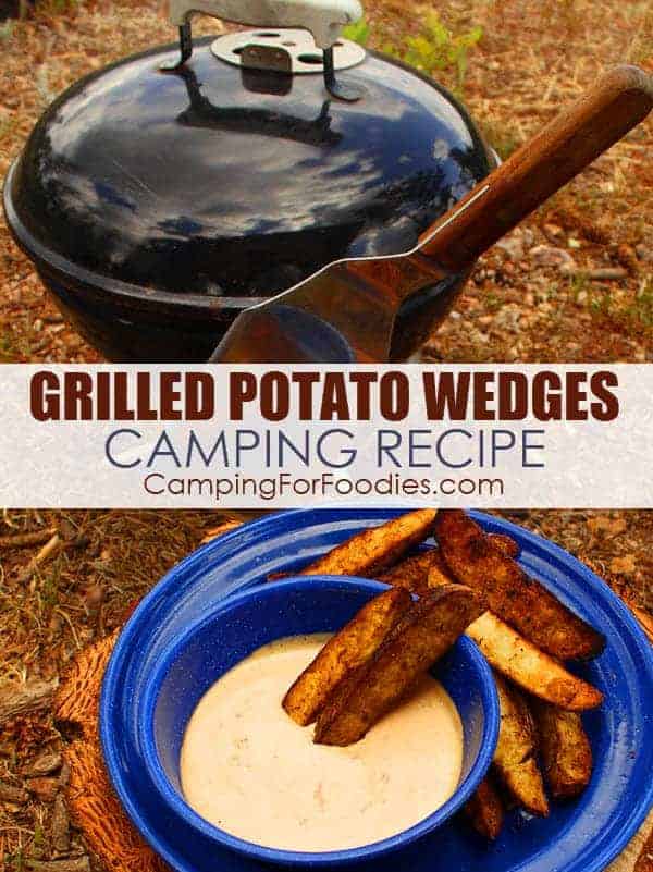 Grilled Potato Wedges Camping Recipe by CampingForFoodies