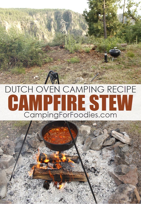 Dutch Oven Camping Recipe Campfire Stew by CampingForFoodies