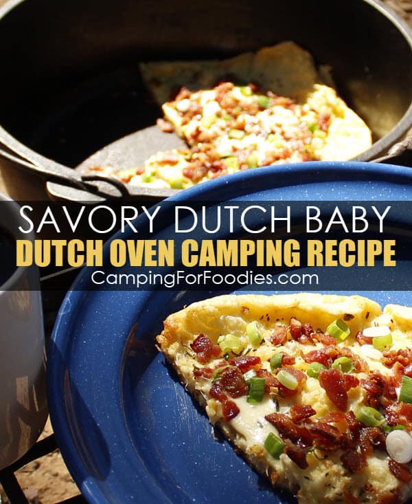 Dutch Oven Dutch Baby {Camping Recipe} - Self Proclaimed Foodie