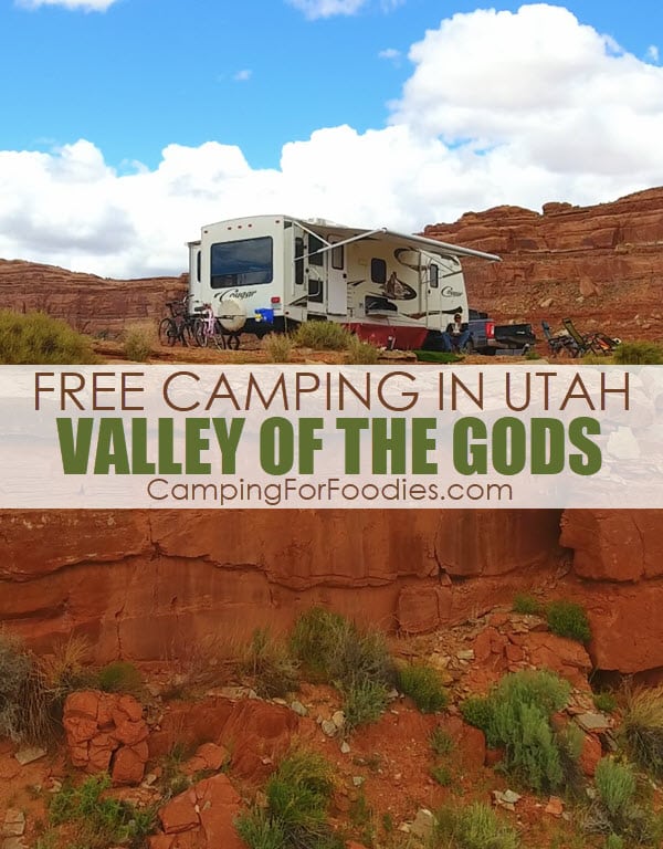 Free Camping In Utah Valley Of The Gods Camping by CampingForFoodies