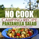 No Cook Camping Recipe Panzanella Salad by CampingForFoodies