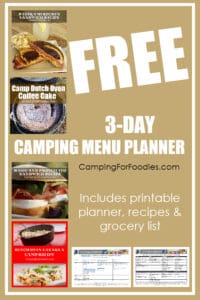 We've Done The Work For You! Get Your FREE Printable Camping Menu ...