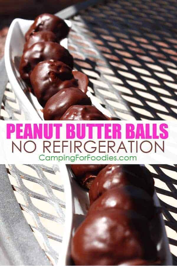Chocolate Covered Peanut Butter Balls Camping Recipe With Food Requiring No Refrigeration by CampingForFoodies