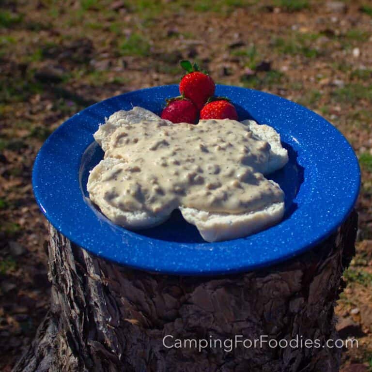 Camping Biscuits And Gravy: Simple Sausage Gravy Breakfast